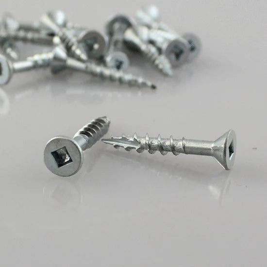 Eurofit 0802FH, #8 X 2" Flat Head Screw #2 Square, Type 17, 500/Box