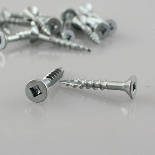 Eurofit 0802FH, #8 X 2" Flat Head Screw #2 Square, Type 17, 500/Box