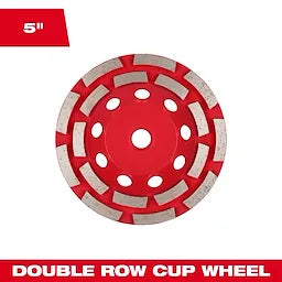 Milwaukee 49-93-7760, 5"DUB ROW CUP WHEEL,5/8-11