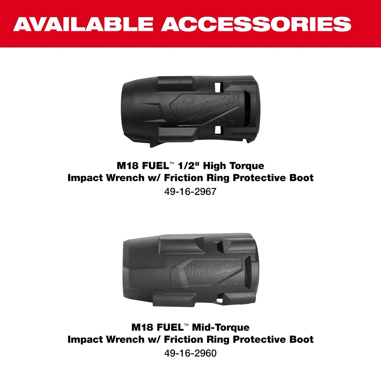 Milwaukee 3010-22, M18 FUEL™ 1/2" HTIW & 3/8" MTIW Automotive Combo Kit