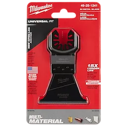 Milwaukee 49-25-1241, OPEN-LOK 2-1/2" TITANIUM ENHANCED BI-METAL MULTI-MATERIAL BLADE 1PK