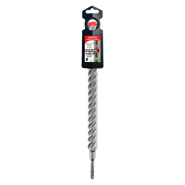 Diablo DMAPL4320, Rebar Demon™ SDS-Plus 4-Cutter Full Carbide Head Hammer Drill Bit 1-1/8" x 16" x 18"