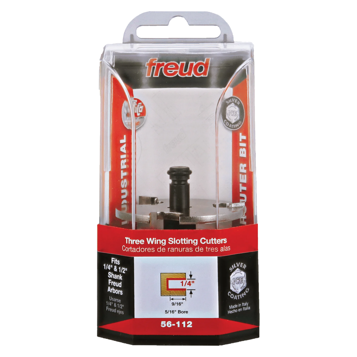 Freud 56-112, 1/4" Three Wing Slotting Cutter (5/16" Bore)