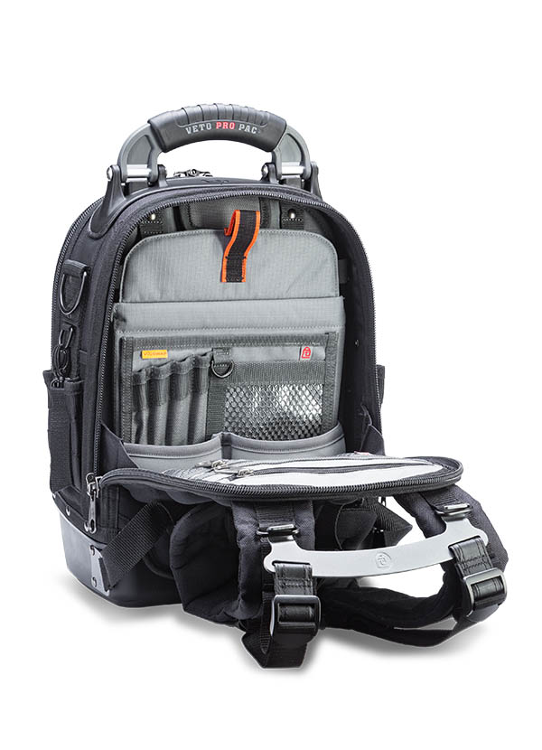 Veto Pro Pac VPP10093 - TECH PAC MC BLACKOUT Medium Compact Tool Backpack