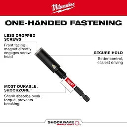 Milwaukee 48-32-7905, SHOCKWAVE™ Impact Duty 3in. Screw-Holding Bit Holder & Insert Bit Set (4Pc)