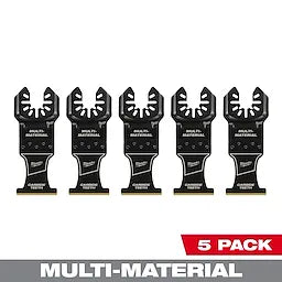 Milwaukee 49-25-1525, OPEN-LOK 1-3/8" TITANIUM ENHANCED CARBIDE TEETH MULTI-MATERIAL BLADE 5PK