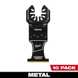 Milwaukee 49-25-1509, MILWAUKEEÂ® OPEN-LOKâ„¢ 1-3/8" Carbide Teeth Metal Multi-Tool Blades 10PK