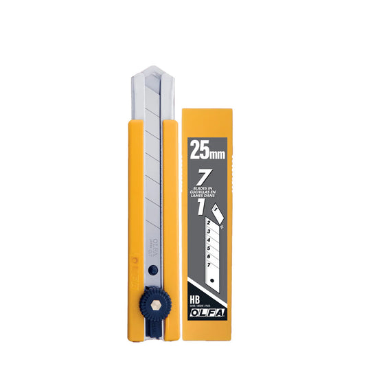 OLFA 1150102, OLFA Promo Pack - 25mm Classic Ratchet Knife w/ 10 Pack of Blades