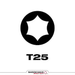 Milwaukee 48-32-4679, 3-1/2" Torx T25 SHOCKWAVE Impact Duty Bit - 2 Pack