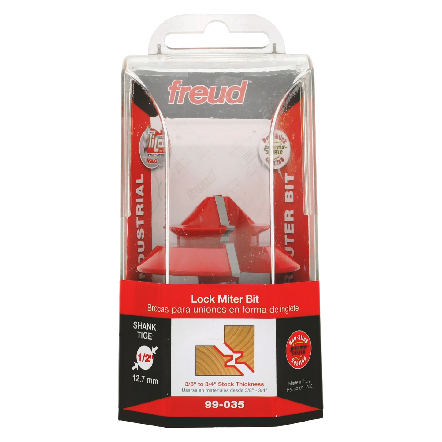 Freud 99-035, Carbide Router Bit - 2-11/64" Lock Miter Bit (1/2" Shank)