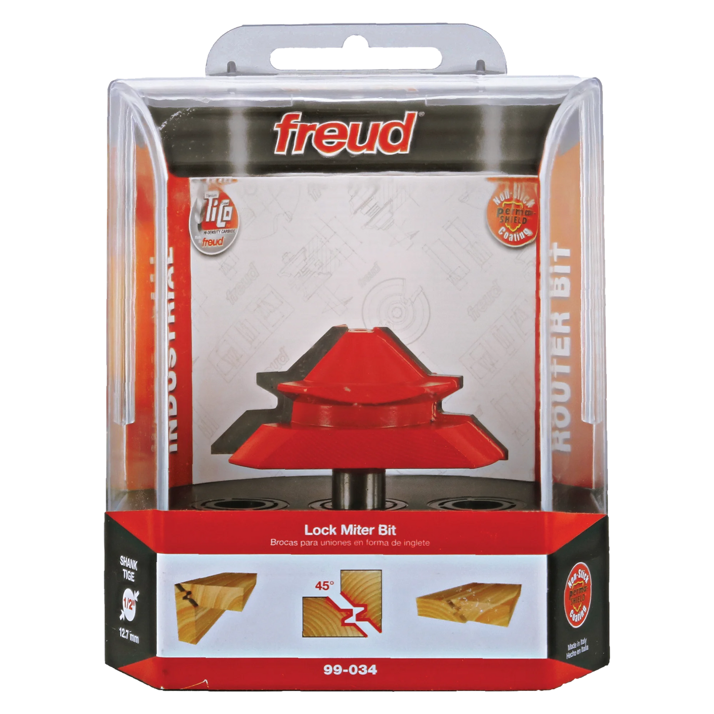 Freud 99-034, Carbide Router Bit - 2-3/4" Lock Miter Bit (1/2" Shank)