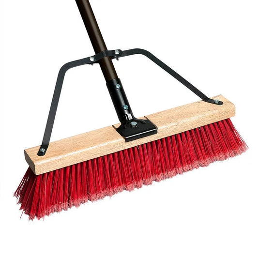 M2 207024, PUSH BROOM 24IN WITH BRACE & HANDLE RYNO