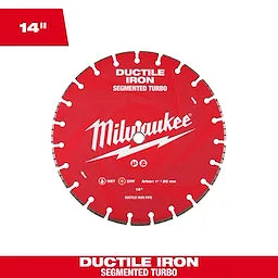 Milwaukee 49-93-7340, 14"x.125x1/20MM DUCTILE IRON