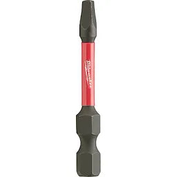 Milwaukee 48-32-4772, SHOCKWAVE 2" Impact Square Recess #2 Power Bits (Bulk 25)