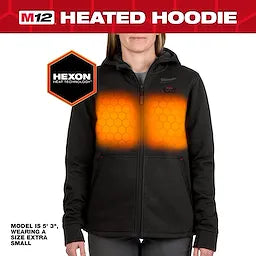 Milwaukee F200B-21,   M12 BLACK HEAT WOMENS HOODIE KIT
