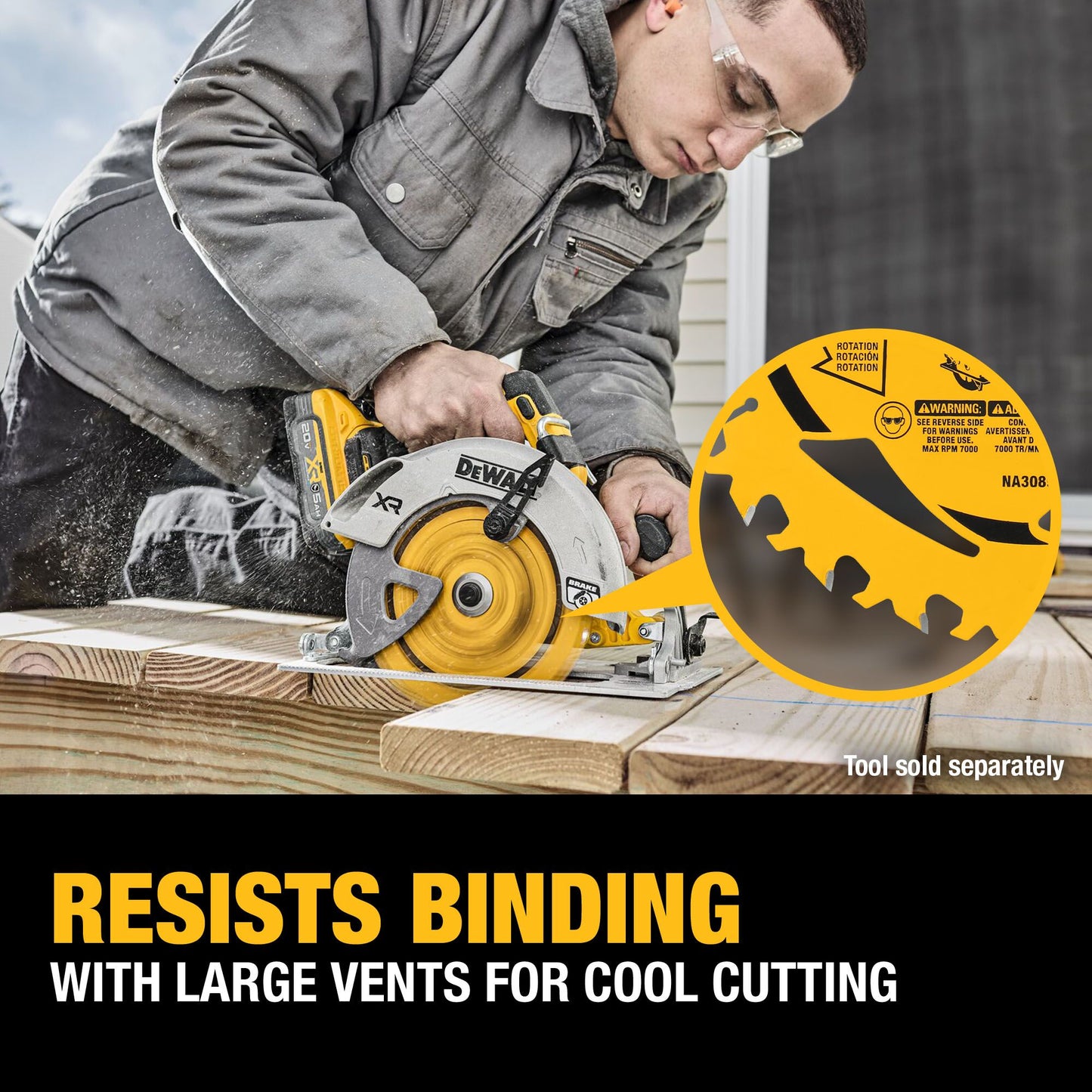 DEWALT DWA271424PK2, 7-1/4 in. 24T Circular Saw Blade (2-Pack)