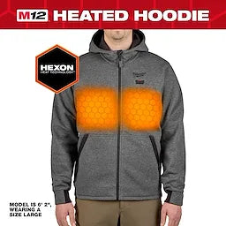 Milwaukee M200G-21, M12 GRAY HEATED HOODIE KIT