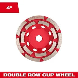 Milwaukee 49-93-7750, 4"DOUBLE ROW CUP WHEEL,5/8-11