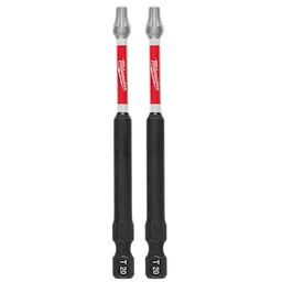 Milwaukee 48-32-4678, 3-1/2" Torx T20 SHOCKWAVE Impact Duty Bit - 2 Pack