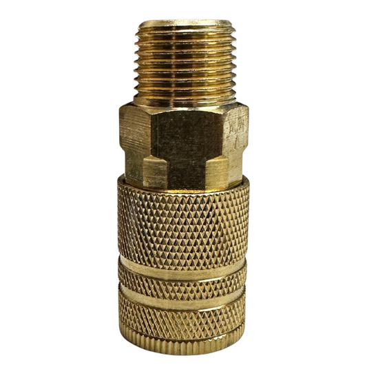 ROLAIR CIM6-1438, 6 BALL INDUSTRIAL COUPLER(MALE) 1/4' BODY 3/8" MNPT
