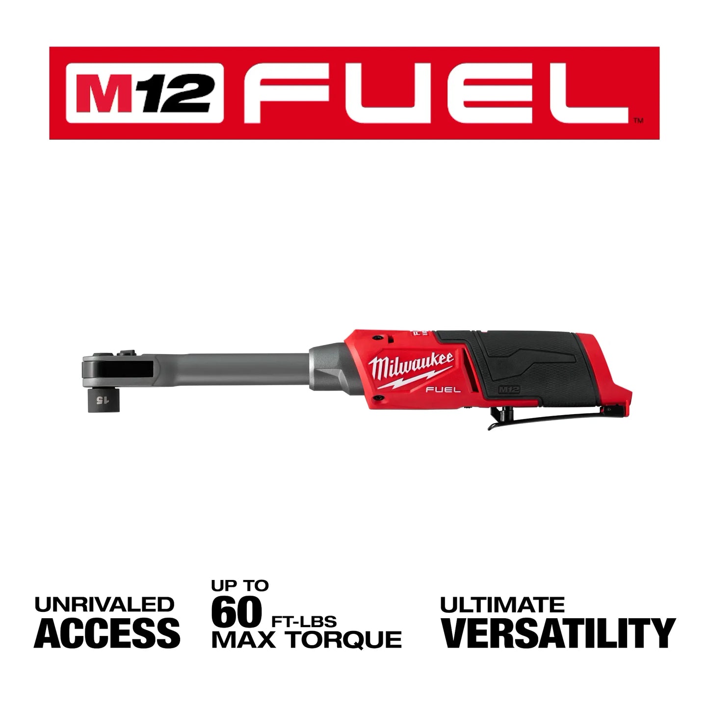 Milwaukee 3050-21, M12 FUEL™ INSIDER™ Extended Reach Box Ratchet