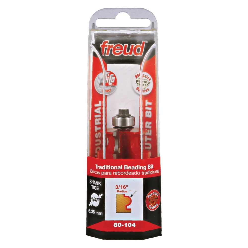 Freud 80-104, 3/16" Radius Traditional Beading Bit