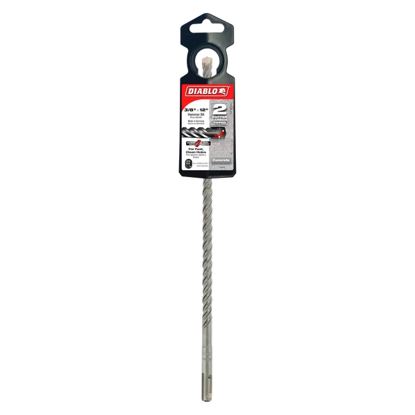 Diablo DMAPL2240, SDS-Plus 2-Cutter Carbide-Tipped Hammer Drill Bit 3/8" x 10" x 12"