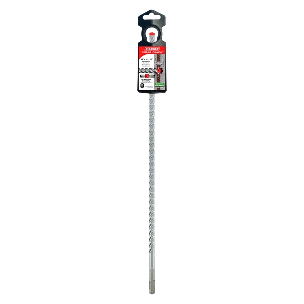 Diablo DMAPL4170, Rebar Demon™ SDS-Plus 4-Cutter Full Carbide Head Hammer Drill Bit 3/8" x 16" x 18"