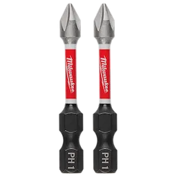 Milwaukee 48-32-4961, 2" PH1 SHOCKWAVE Impact Duty Bit - 2 Pack