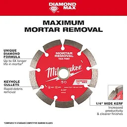 Milwaukee 49-93-7405, 4 1/2" Tuck Point Segmented