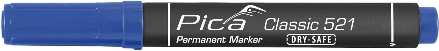 Pica 521/41, Permanent marker 2-6mm, Chisel tip, blue