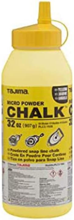 Tajima PLC2-Y900, Micro Chalk, ultra-fine chalk, yellow, easy-fill nozzle, 32 oz. / 907 g