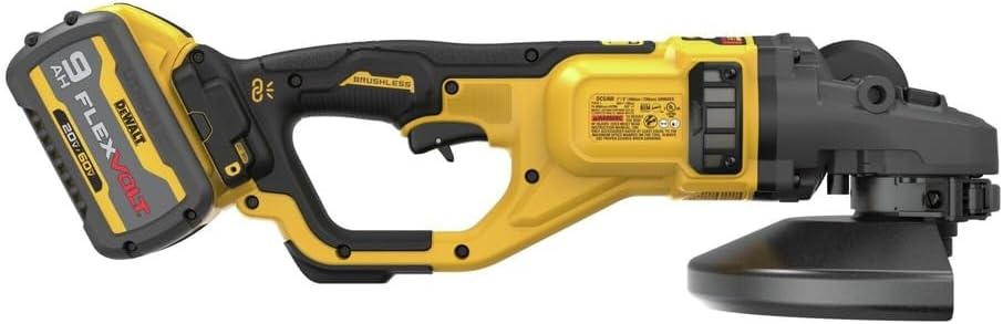 DEWALT DCG460X2, 60V Max 7 "-9" Large Angle Grinder Kit (9.0 Ah)