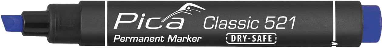 Pica 521/41, Permanent marker 2-6mm, Chisel tip, blue