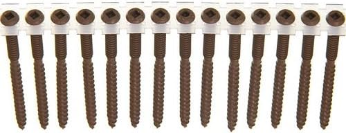 Senco 08S250W497, #8 x 2-1/2" Brown Screws for Composite Decking (800/Tub)