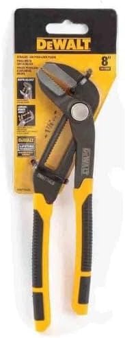 DEWALT DWHT74426, 8'' STRAIGHT JAW PUSHLOCK PLIERS