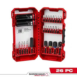 Milwaukee 48-32-4408, SHOCKWAVE 26PC IMPACT DRIVE & FASTEN SET