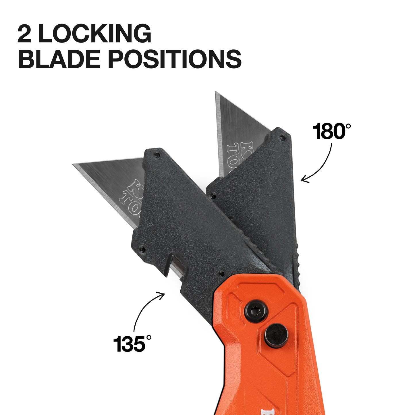 Klein Tools 44306, FLICKBLADE™ 2-in-1 Utility Knife / Scraper with Blade Storage
