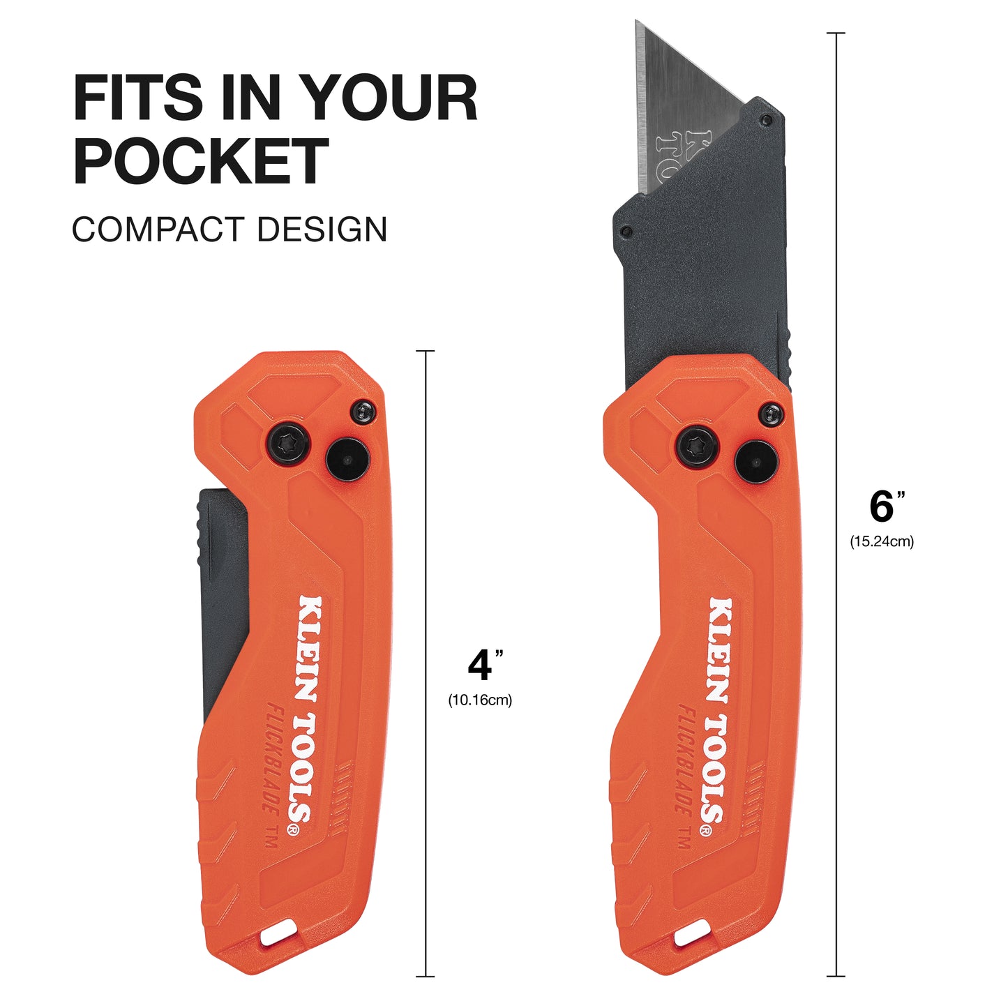 Klein Tools 44307, FLICKBLADE™ Subcompact Folding Utility Knife