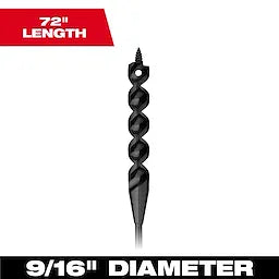 Milwaukee 48-13-8250, Cable Bit 1/2" x 54"