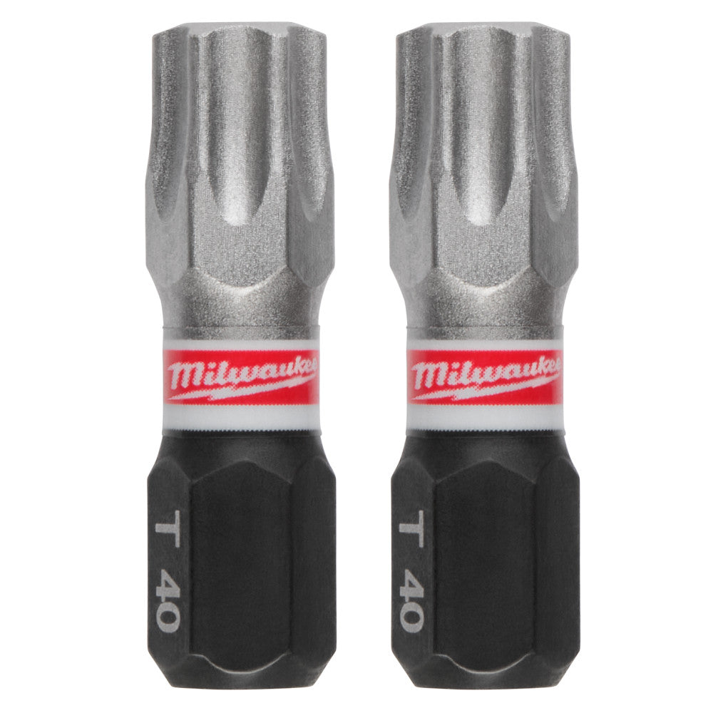 Milwaukee 48-32-4438, SHOCKWAVE™ Impact Duty 1" T40 INSERT BIT 2Pk