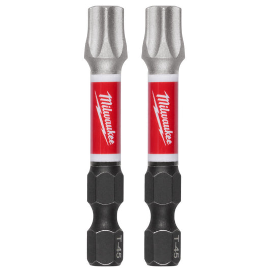 Milwaukee 48-32-6000, SHOCKWAVE™ Impact Duty 2" T45 Impact Bits 2Pk