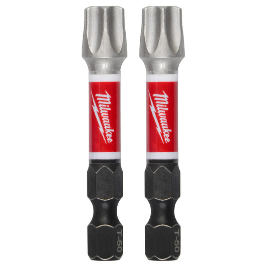 Milwaukee 48-32-6002, SHOCKWAVE™ Impact Duty 2" T50 Impact Bits 2Pk