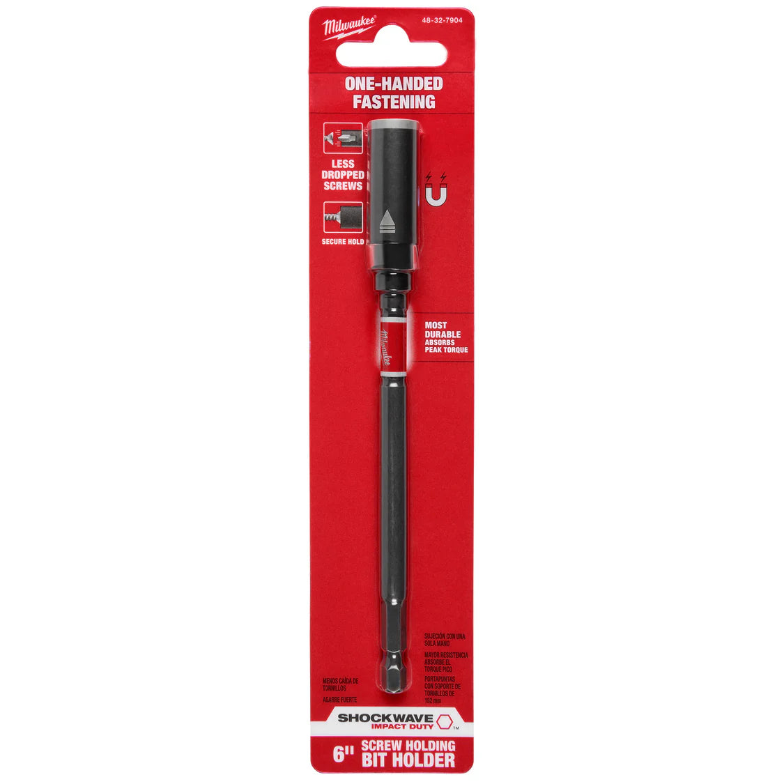 Milwaukee 48-32-7904, SHOCKWAVE™ Impact Duty Screw-Holding Bit Holder 6"