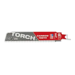 Milwaukee 48-00-8502, 9" 7TPI The TORCH with Carbide Teeth SAWZALL Blade (25/pkg)