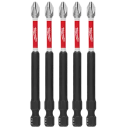 Milwaukee 48-32-4564, SHOCKWAVE 3.5" PH2 IMPACT BIT (5PK)