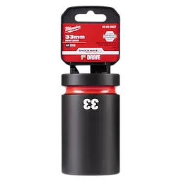 Milwaukee 49-66-6627, SHOCKWAVE Impact Duty™ 1" Drive 33mm Deep 6 Point Socket
