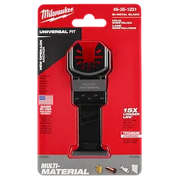 Milwaukee 49-25-1231, OPEN-LOK 1-3/8" TITANIUM ENHANCED BI-METAL MULTI-MATERIAL BLADE 1PK