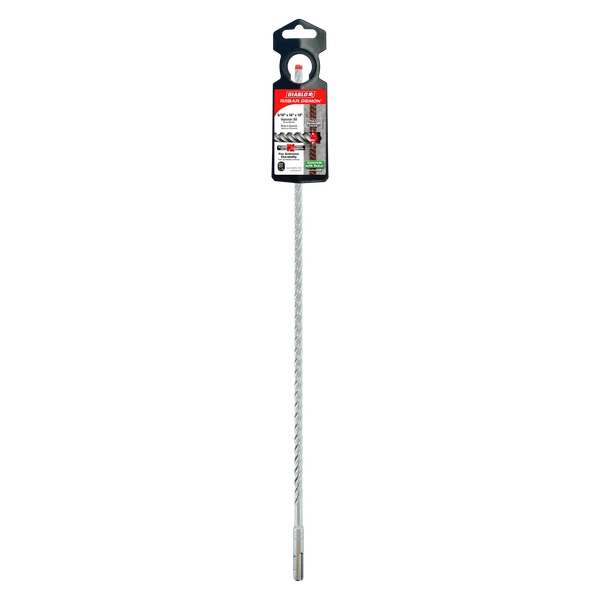 Diablo DMAPL4130, Rebar Demon™ SDS-Plus 4-Cutter Full Carbide Head Hammer Drill Bit 5/16" x 16" x 18"