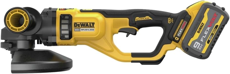 DEWALT DCG460X2, 60V Max 7 "-9" Large Angle Grinder Kit (9.0 Ah)